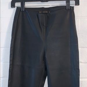 ZARA faux leather leggings
